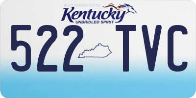 KY license plate 522TVC