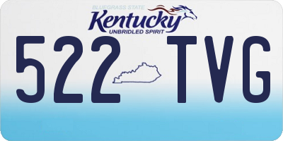 KY license plate 522TVG