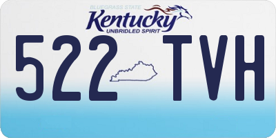 KY license plate 522TVH