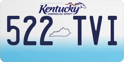 KY license plate 522TVI
