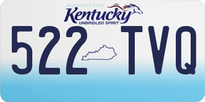 KY license plate 522TVQ