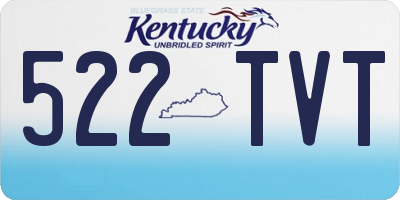 KY license plate 522TVT