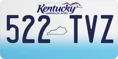 KY license plate 522TVZ