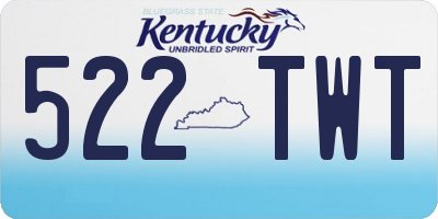 KY license plate 522TWT