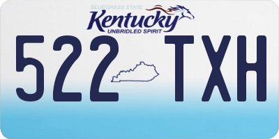 KY license plate 522TXH