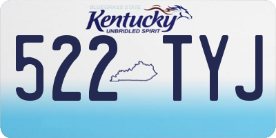 KY license plate 522TYJ
