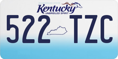 KY license plate 522TZC