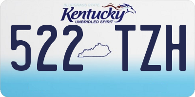 KY license plate 522TZH