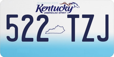 KY license plate 522TZJ