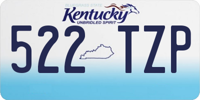 KY license plate 522TZP