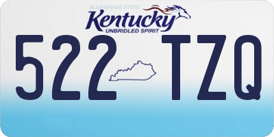 KY license plate 522TZQ