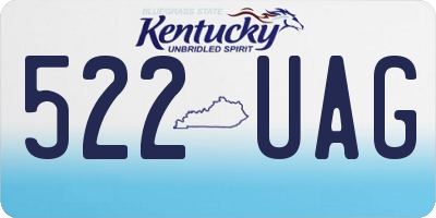 KY license plate 522UAG