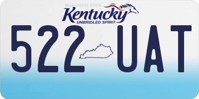KY license plate 522UAT