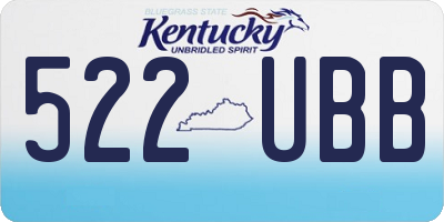 KY license plate 522UBB