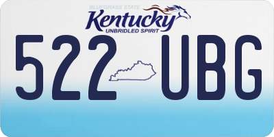 KY license plate 522UBG