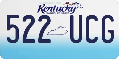 KY license plate 522UCG