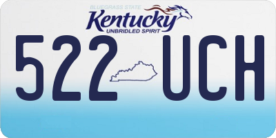 KY license plate 522UCH