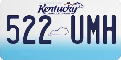 KY license plate 522UMH