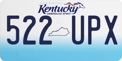 KY license plate 522UPX