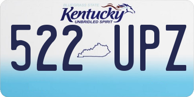 KY license plate 522UPZ