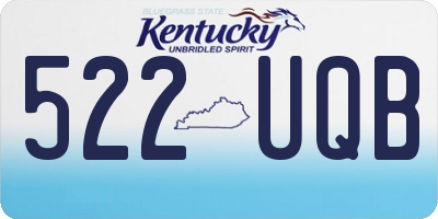 KY license plate 522UQB
