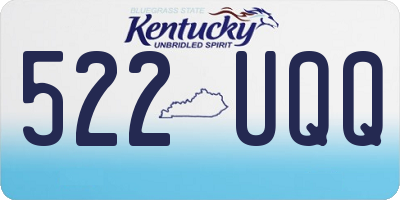KY license plate 522UQQ