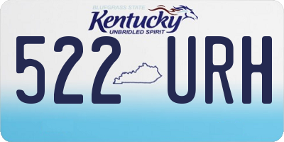 KY license plate 522URH