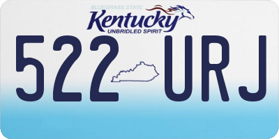 KY license plate 522URJ