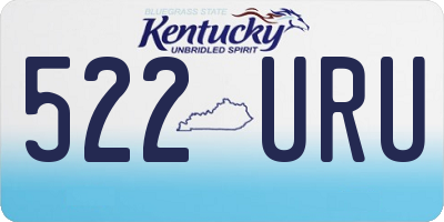 KY license plate 522URU