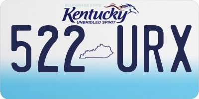 KY license plate 522URX