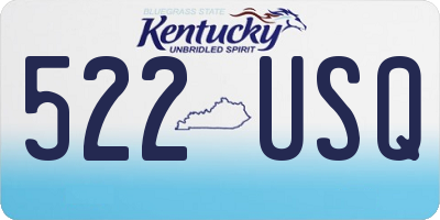 KY license plate 522USQ
