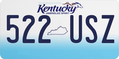 KY license plate 522USZ