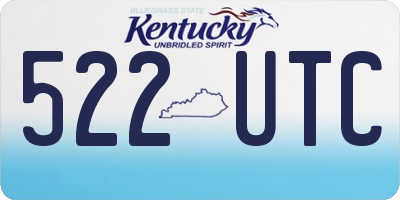 KY license plate 522UTC