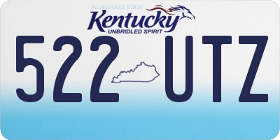 KY license plate 522UTZ