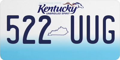 KY license plate 522UUG