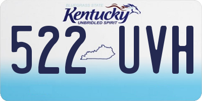 KY license plate 522UVH