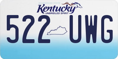 KY license plate 522UWG