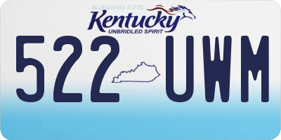 KY license plate 522UWM