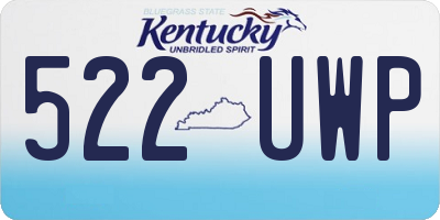 KY license plate 522UWP