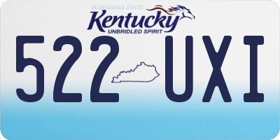KY license plate 522UXI