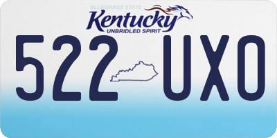 KY license plate 522UXO