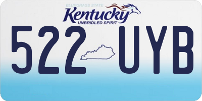 KY license plate 522UYB