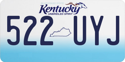 KY license plate 522UYJ