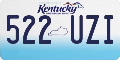 KY license plate 522UZI