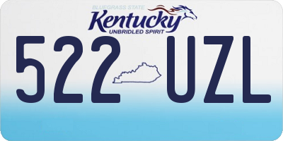 KY license plate 522UZL