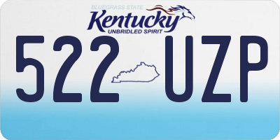 KY license plate 522UZP
