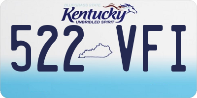 KY license plate 522VFI