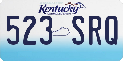 KY license plate 523SRQ