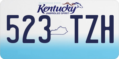 KY license plate 523TZH