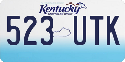 KY license plate 523UTK